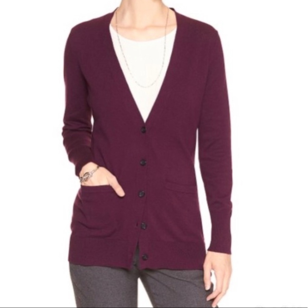 Banana Republic Merino Wool Long Cardigan
